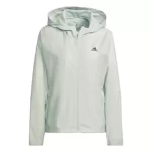 adidas Run Fast Zip Solid Jacket Womens - Green