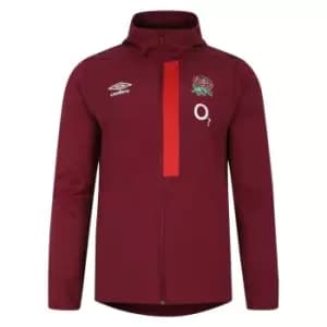 Umbro England Rugby Hooded Jacket 2023 2024 Adults - Red