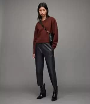 AllSaints Womens Vika Boiled Jumper, Ginger Orange, Size: M