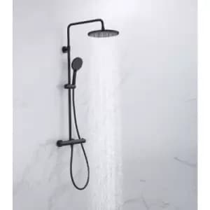 VURTU Hertford Thermostatic Shower Valve System, 870(H) x 325(W), Black, 628552