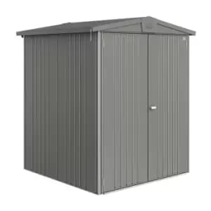 5' x 5' Biohort Europa 2 Quartz Grey Metal Shed (1.5m x 1.5m)