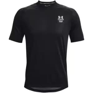 Under Armour Armourprint Short Sleeve T Shirt Mens - Black