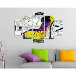 ST128 Multicolor Decorative MDF Painting (5 Pieces)