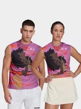 adidas Tennis New York Tank Top (gender Neutral), Purple Size M Men
