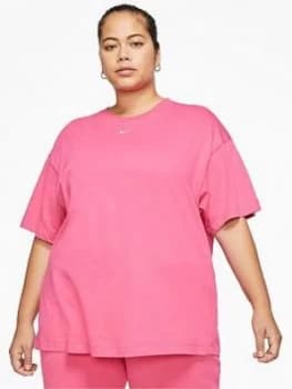 Nike NSW Essential Tee (Curve) - Watermelon , Watermelon, Size 22-24=2X, Women