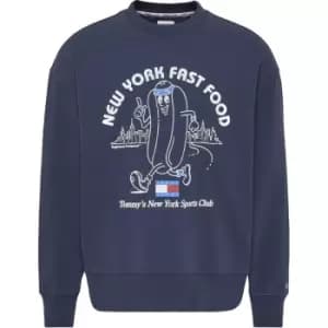 Tommy Jeans Tjm Rlxd Sport-Tee Crew - Blue