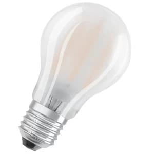 Osram Frosted 60W Equivalent LED Classic A ES Bulbs, Warm White - 3 Pack