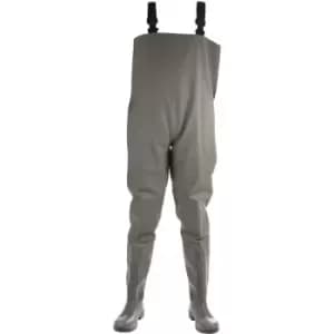 Amblers Mens Tyne Chest Safety Wader Wellingtons (7 uk) (Green) - Green