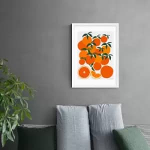 East End Prints Orange Harvest Print Orange