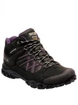 Regatta Edgepoint Waterproof Walking Boot - Black/Purple