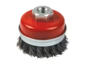 Silverline 675339 Steel Twist-Knot Cup 80mm