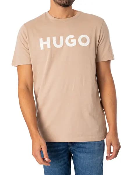 HUGO Dulivio Graphic T-Shirt Medium Beige M