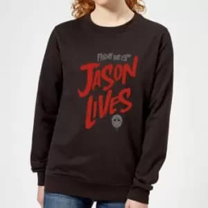 Friday the 13th Jason Lives Womens Sweatshirt - Black - L - Black