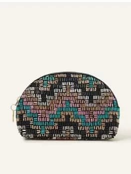 Accessorize Geo Beaded Coin Purse, Multi, Women