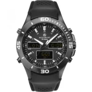 Mens Accurist World Timer Alarm Chronograph Watch