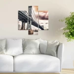 3MDF-055 Multicolor Decorative MDF Painting (3 Pieces)