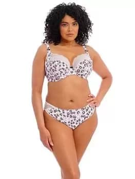 Elomi Lucie Animal Brazilian, White, Size 3XL, Women