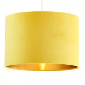 Bhs Velvet Easyfit Shade Ochre and Brass