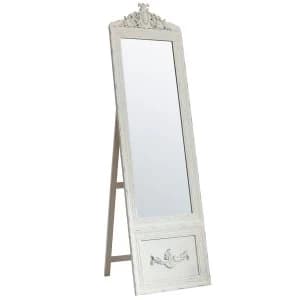 Gallery Belvedere Vintage Cheval Full Length Mirror - Cream