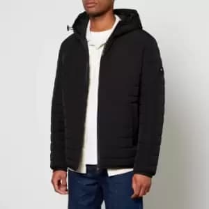 Tommy Hilfiger Quilted Stretch-Nylon Hooded Jacket - L