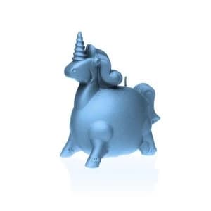 Light Blue Unicorn Candle