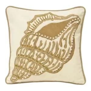 Ionia Shell Cushion Dark Wood, Dark Wood / 30 x 30cm / Cover Only