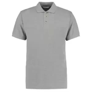 Kustom Kit Workwear Mens Short Sleeve Polo Shirt (2XL) (Heather Grey)