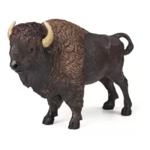 Wild Animal Kingdom American Buffalo Toy Figure, Three Years or Above, Black/Brown (50119)