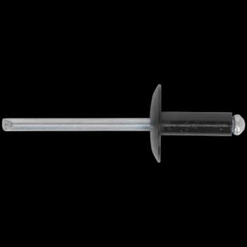 Sealey Large Flange Black Aluminium Rivets 4.8mm 14mm Pack of 200