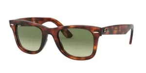 Ray-Ban Wayfarer Havana Tinted Lens Sunglasses, Redhavana/Green, Women
