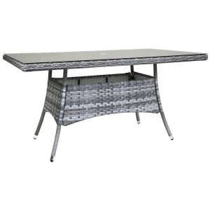 Charles Bentley Milano Rectangular Rattan Dining Table