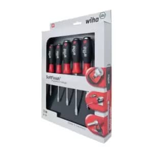 Jeu de tournevis 530 ZK6 6 pieces fente/PZD poignees multicomposant Lame/embout