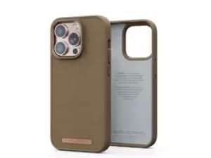 Njord byELEMENTS Suede Comfort+ Case for Apple iPhone 14 Pro, Camel