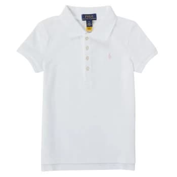 Polo Ralph Lauren TOULLA Girls Childrens polo shirt in White - Sizes 7 years,8 / 9 years,10 / 11 years,12 / 14 years