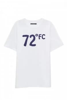 Mens French Connection 72 Degrees Crew Neck T Shirt White