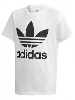Adidas Originals Youth Trefoil T-Shirt - White/Black