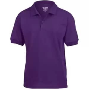 Gildan DryBlend Childrens Unisex Jersey Polo Shirt (Pack Of 2) (L) (Purple)