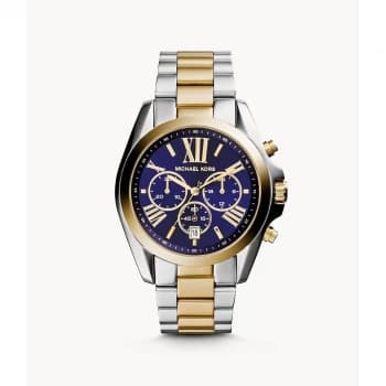 Michael Kors Womens Bradshaw Chronograph Two-Tone Stainless Steel Watch - Two Tone