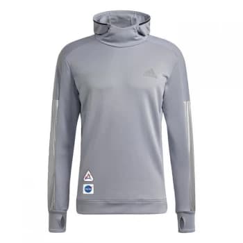 adidas Space Race Hoodie Mens - Halo Silver