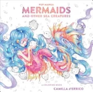 pop manga mermaids and other sea creatures a coloring book
