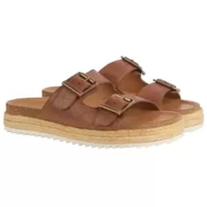 Barbour Womens Pamela Sandals Cognac UK 4