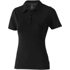 Elevate Markham Short Sleeve Ladies Polo (XXL) (Solid Black)