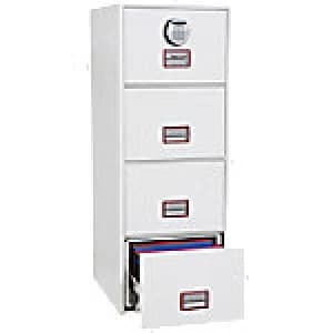 Phoenix Filing Cabinet FS2254E White 525 x 675 x 1,405 mm