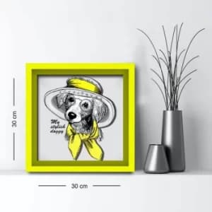 3030AHS-034 Multicolor Decorative Framed MDF Painting