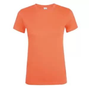 SOLS Womens/Ladies Regent Short Sleeve T-Shirt (L) (Apricot)