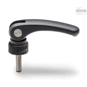 ELESA LAC Cam levers Technopolymer With adjustable ring-nut rotating pin with th