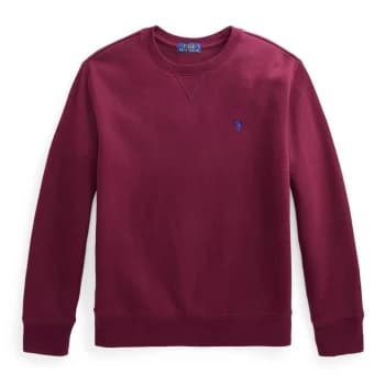 Polo Ralph Lauren Junior Boys Crew Neck Sweatshirt - Classic Wine