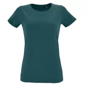 SOLS Womens/Ladies Regent Fit Short Sleeve T-Shirt (L) (Duck Blue)