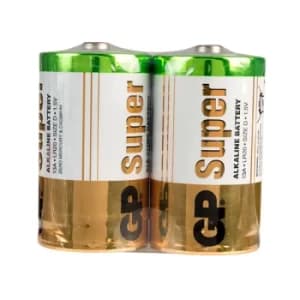 GP GPPCA13AS002 Alkaline D Cell (Pack 2)