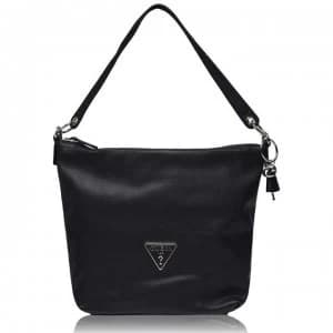 Guess Michy Hobo Bag - BLACK-BLA